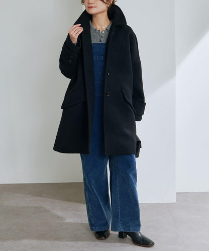 【日本製造】海狸羊毛單排扣大衣