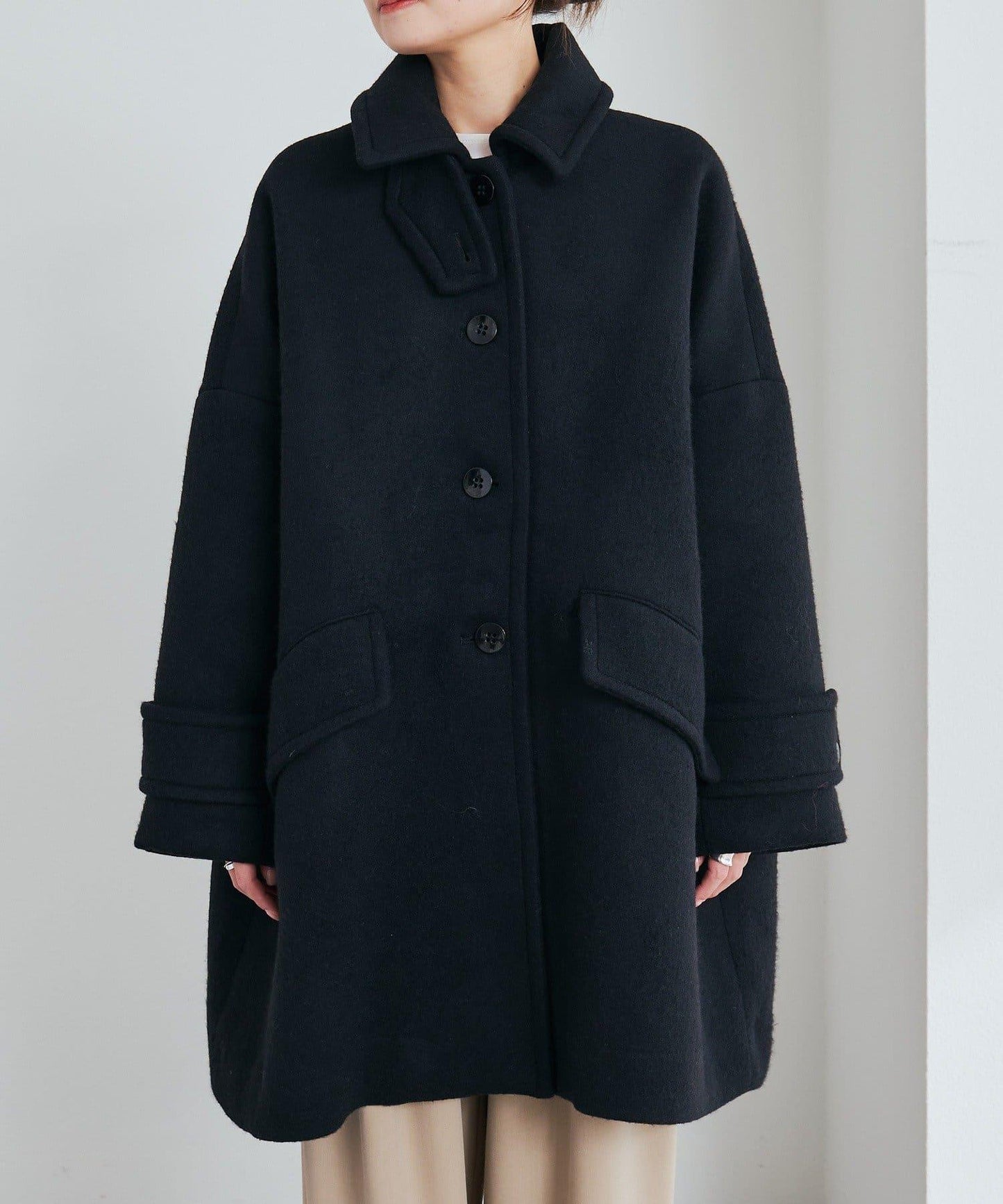 【日本製造】海狸羊毛單排扣大衣