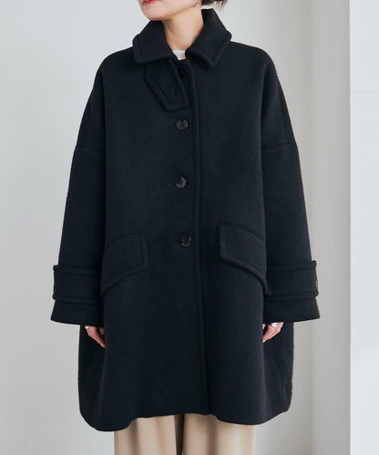 【日本製造】海狸羊毛單排扣大衣