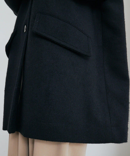 【日本製造】海狸羊毛單排扣大衣