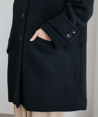 【日本製造】海狸羊毛單排扣大衣