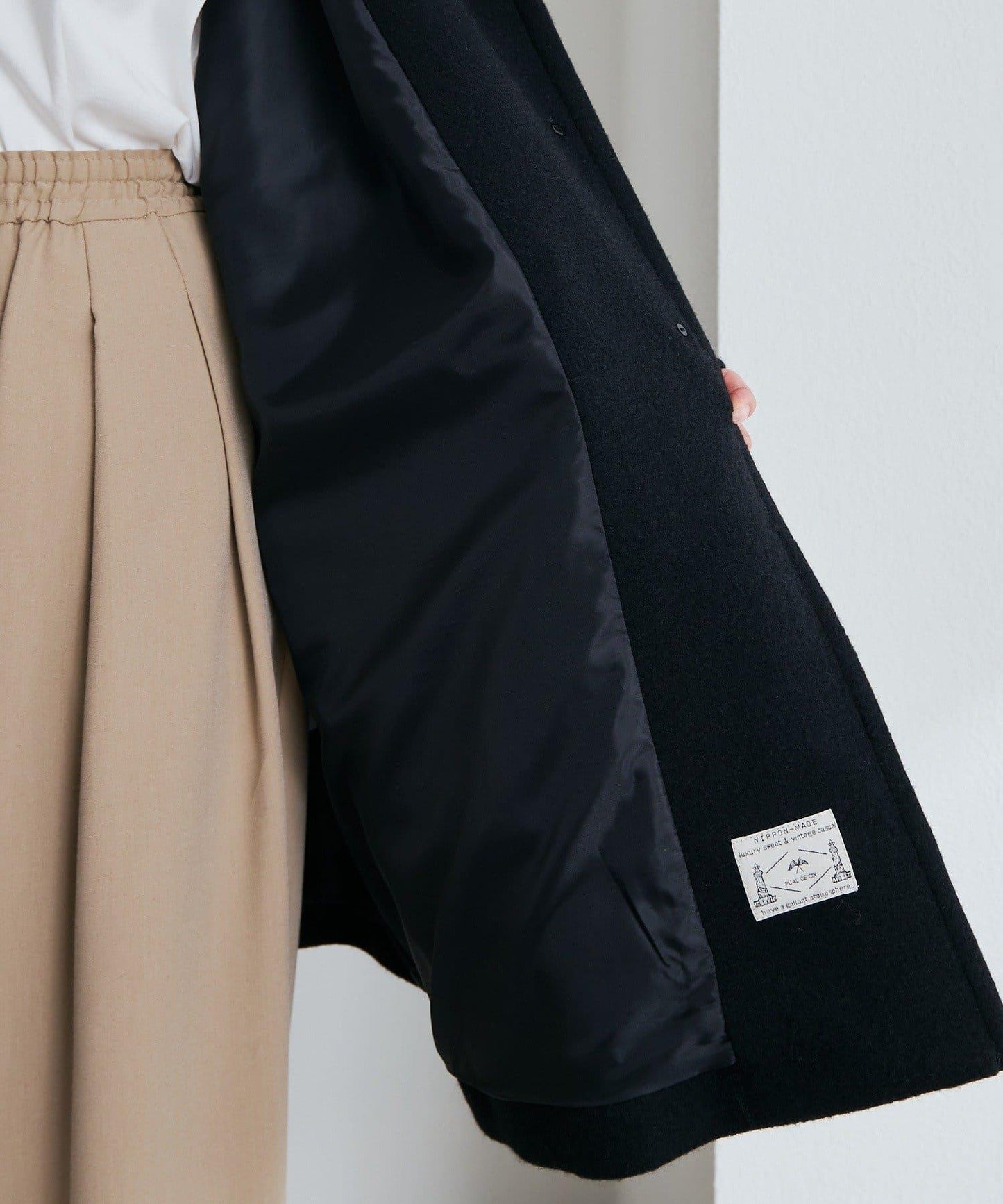 【日本製造】海狸羊毛單排扣大衣