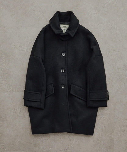 【日本製造】海狸羊毛單排扣大衣