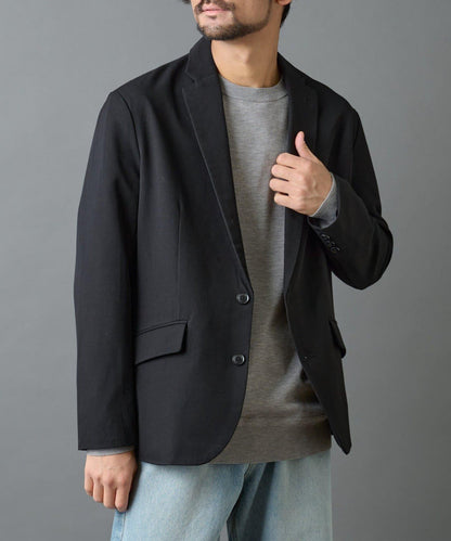 背部褶皺羊毛西裝外套