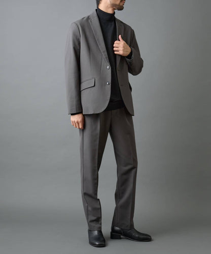 背部褶皺羊毛西裝外套