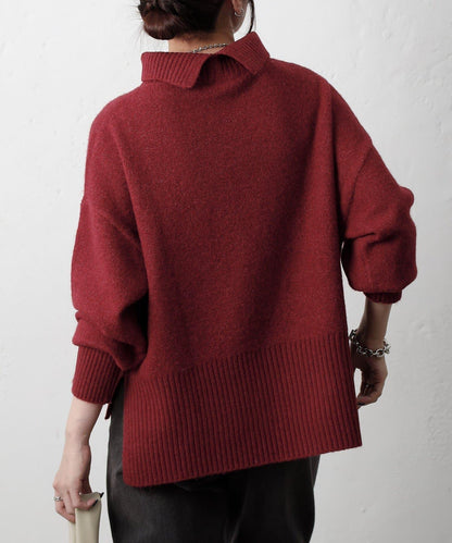 柔軟高領針織衫