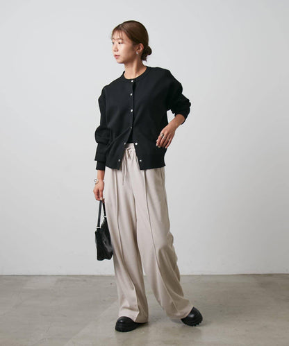 羊毛感針織休閒褲