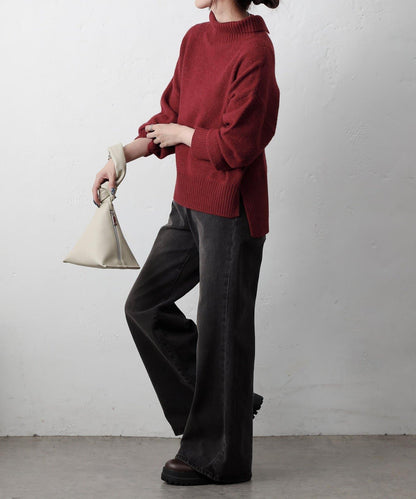 柔軟高領針織衫