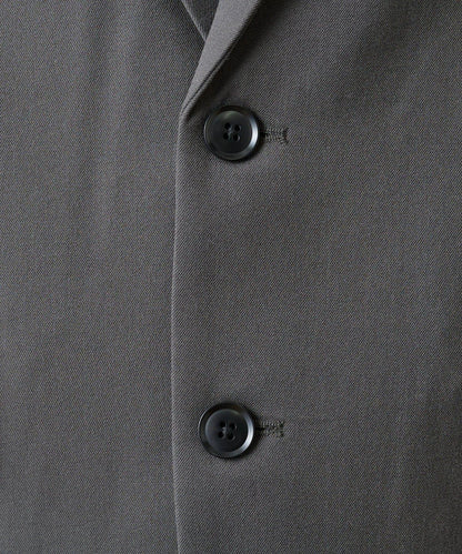 背部褶皺羊毛西裝外套