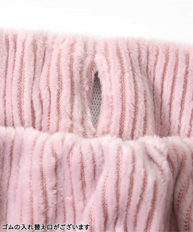 蝴蝶結針織燈芯絨可愛長褲 10分丈