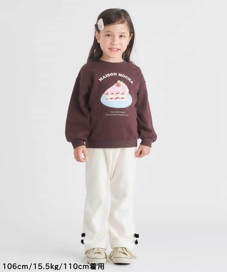 蝴蝶結針織燈芯絨可愛長褲 10分丈