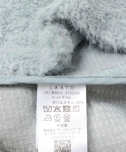 長款仿貂絨大衣