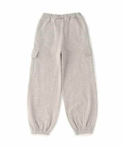 加絨正面標識工裝褲