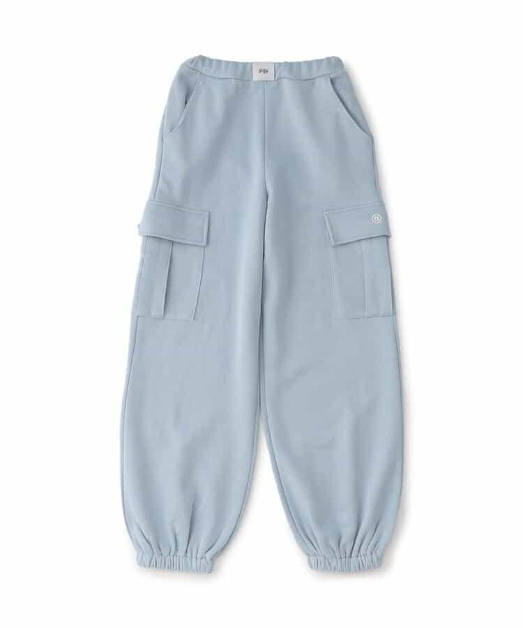 加絨正面標識工裝褲