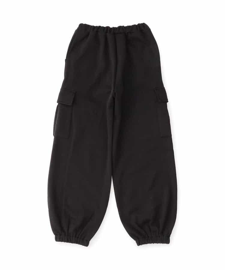 加絨正面標識工裝褲