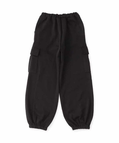 加絨正面標識工裝褲