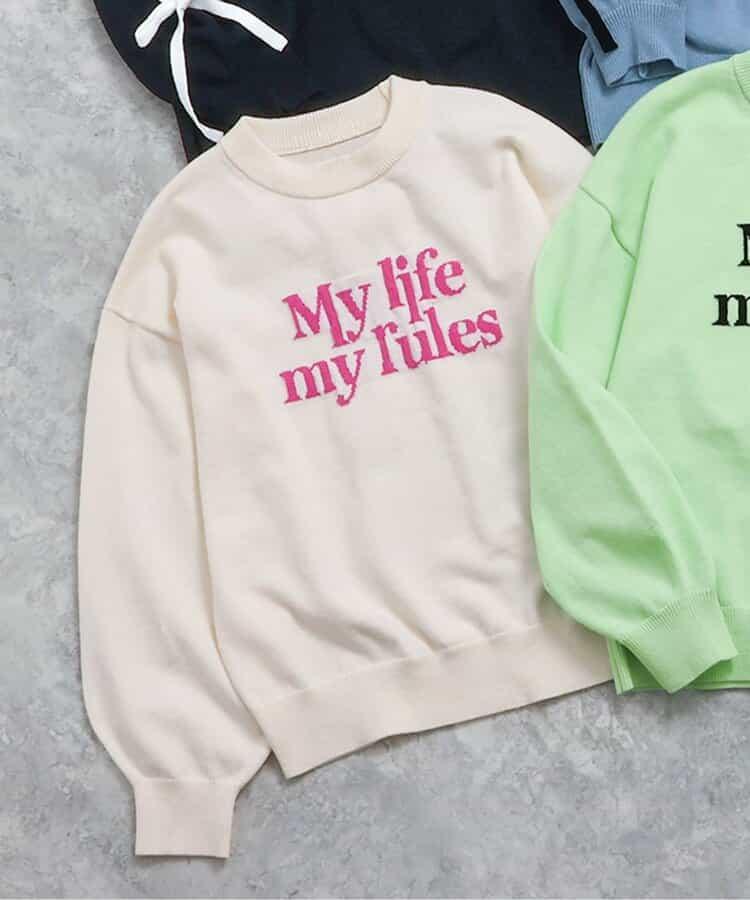 標誌順滑針織衫