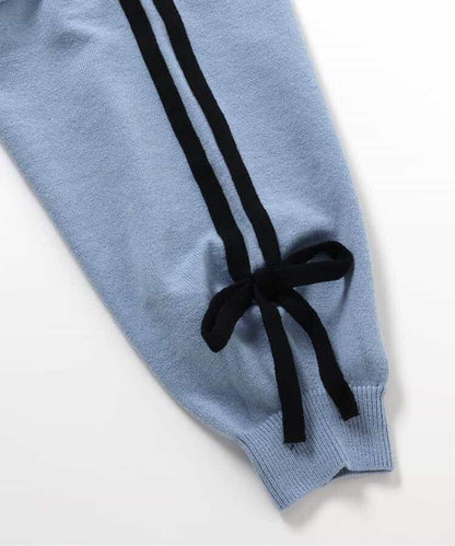 運動風混紡順滑寬鬆針織衫