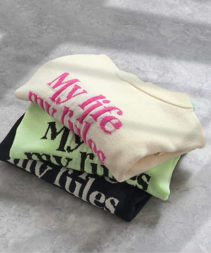 標誌順滑針織衫