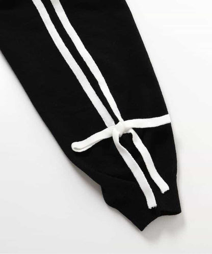 運動風混紡順滑寬鬆針織衫