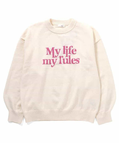 標誌順滑針織衫