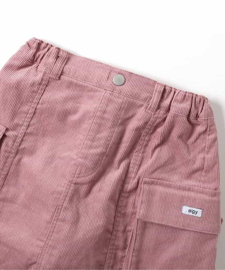 加絨燈芯絨半身裙褲