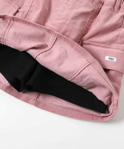 加絨燈芯絨半身裙褲