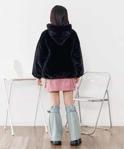 加絨燈芯絨半身裙褲