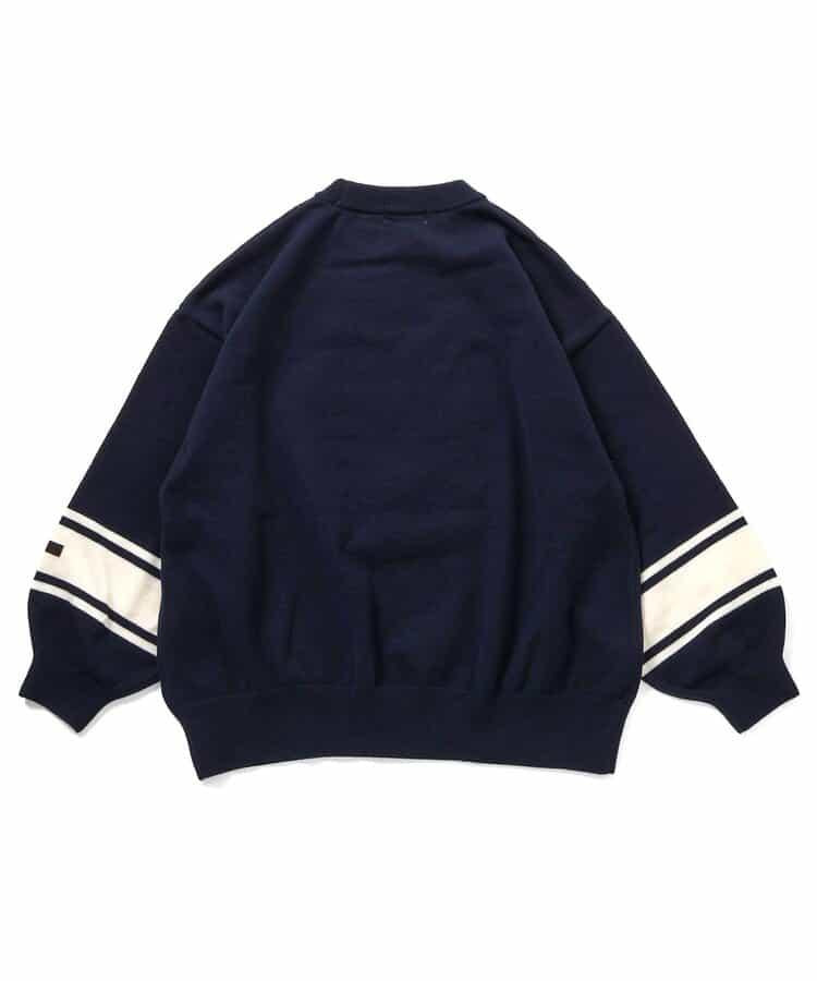 順滑數字圖案寬鬆針織衫