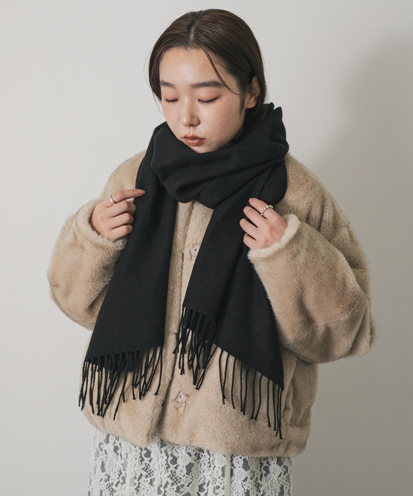 流蘇圍巾