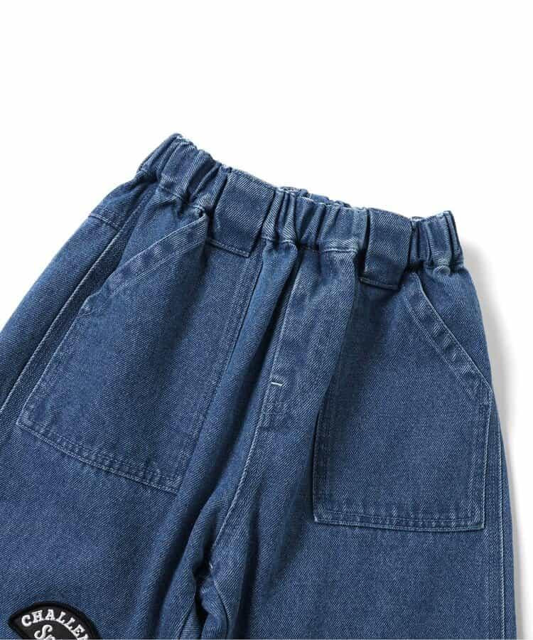 Jimny聯名徽章裝飾牛仔褲 10分褲