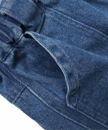 Jimny聯名徽章裝飾牛仔褲 10分褲