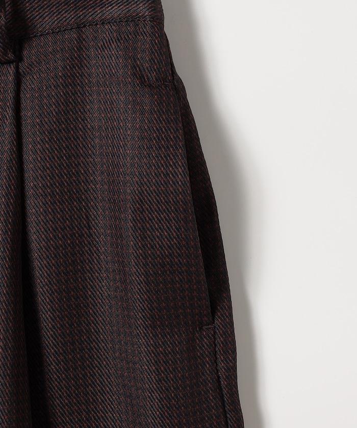 混色格紋長褲＜可搭配套裝＞