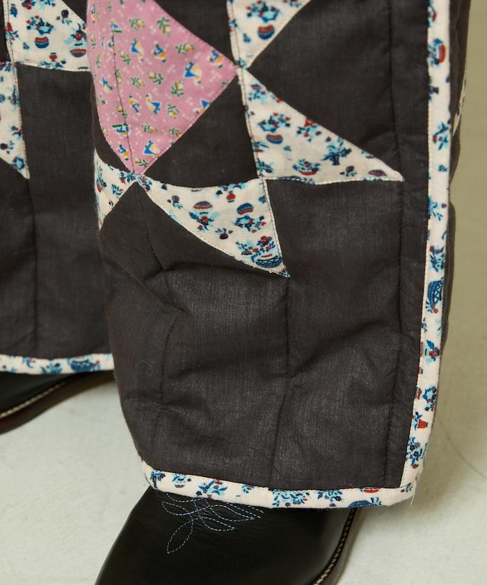 印度星星圖案絎縫長褲