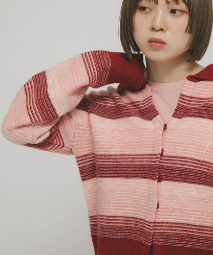 漸變條紋開衫