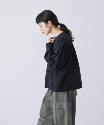 棉絲荷葉邊襯衫