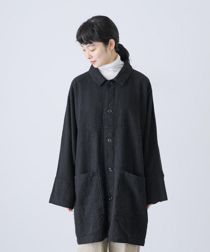 MITTAN 亞麻苧麻真絲大衣