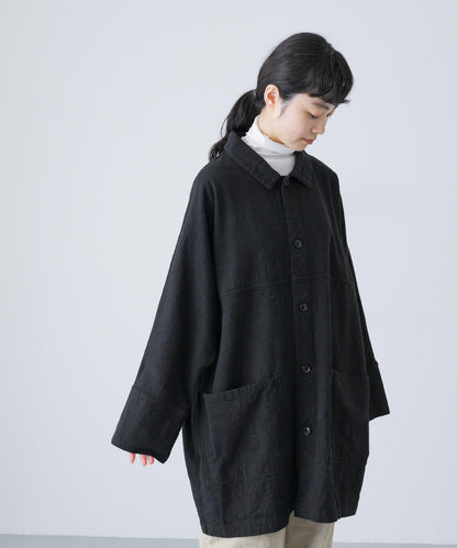 MITTAN 亞麻苧麻真絲大衣