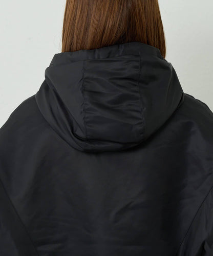 大人休閒風尼龍中棉連帽MA-1夾克