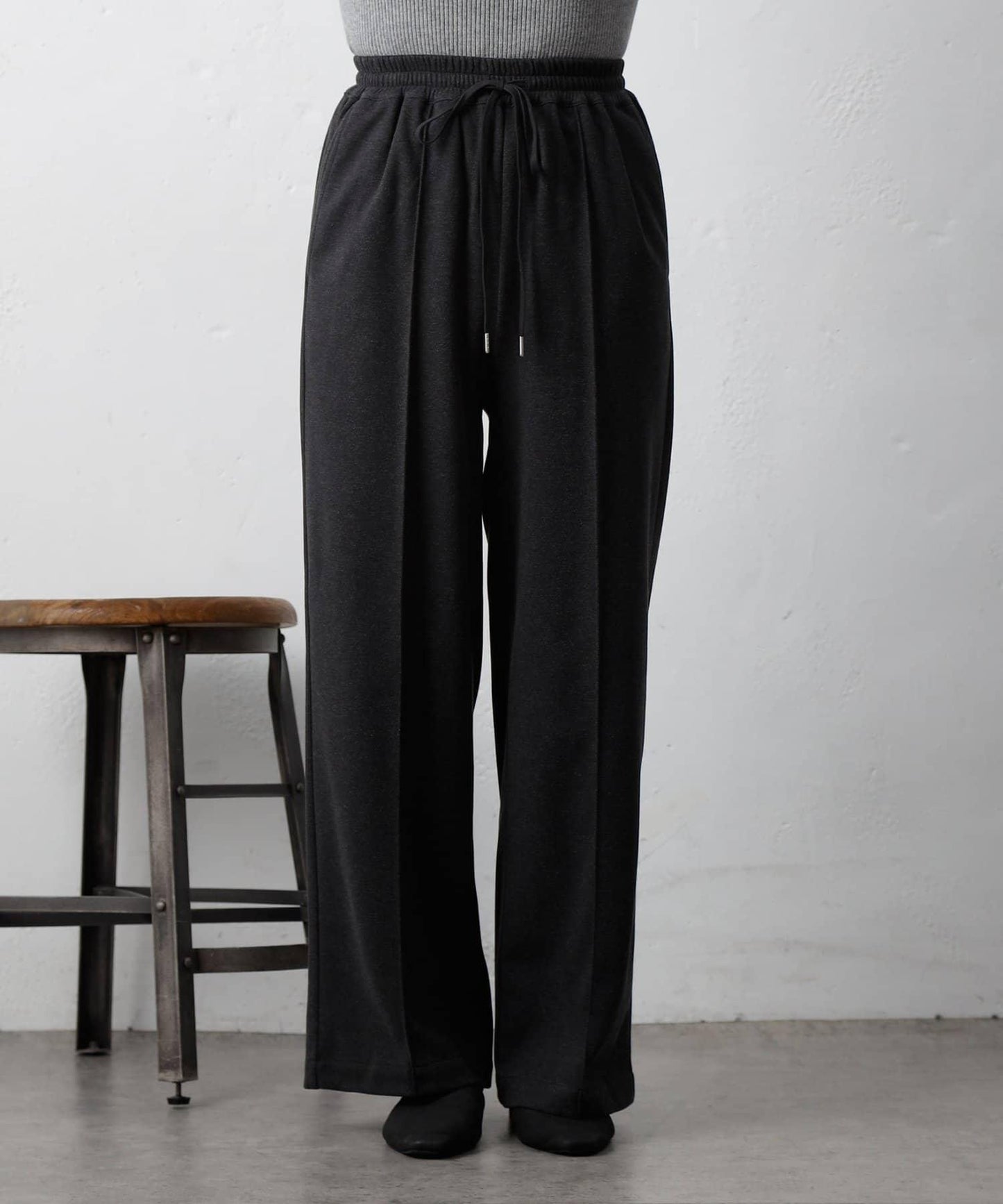 羊毛感針織休閒褲