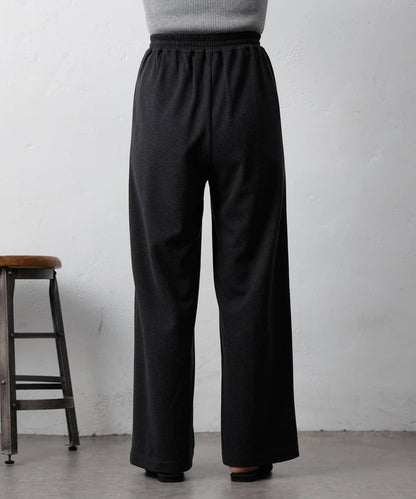 羊毛感針織休閒褲