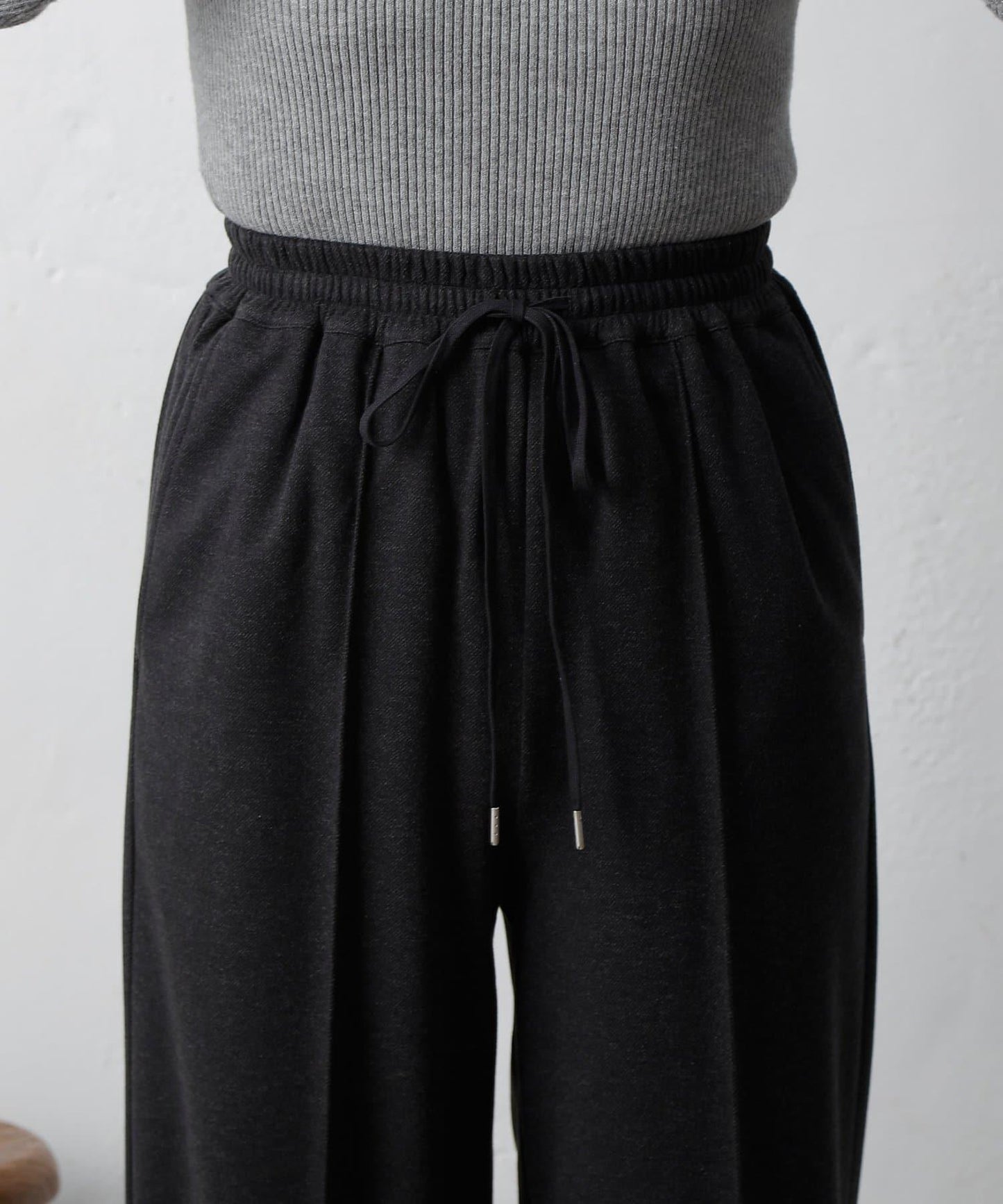 羊毛感針織休閒褲