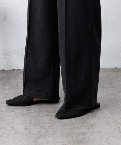 羊毛感針織休閒褲