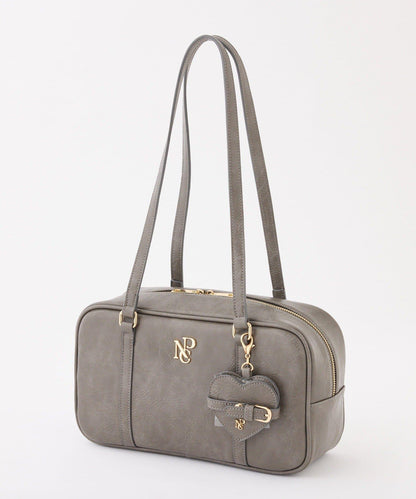 帶心形鏡子的方形單肩包