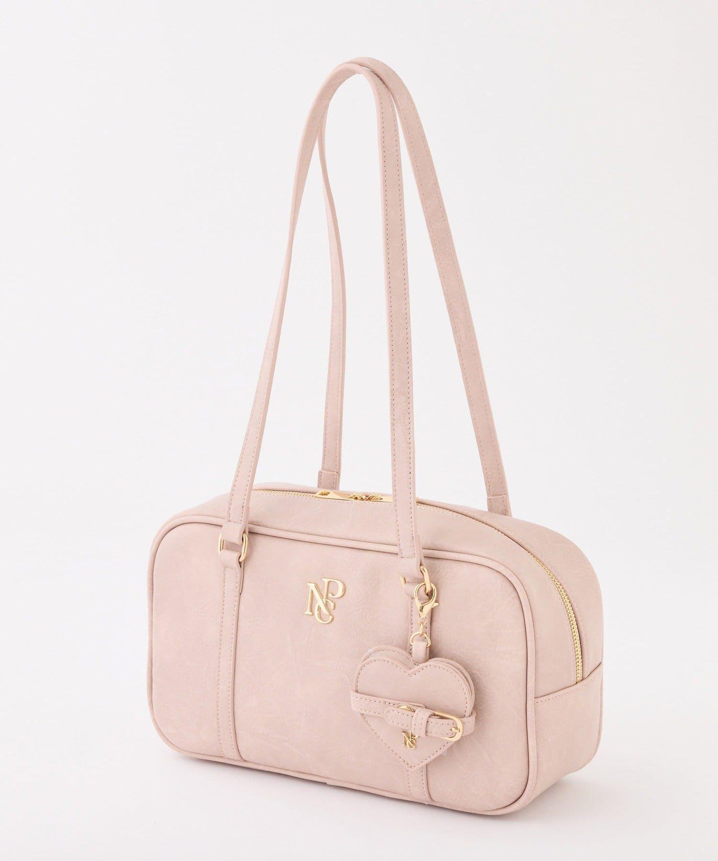 帶心形鏡子的方形單肩包