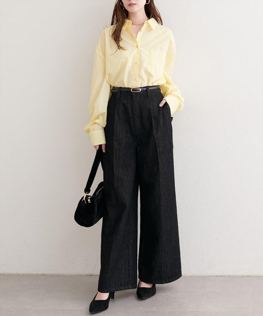 中縫壓線牛仔褲