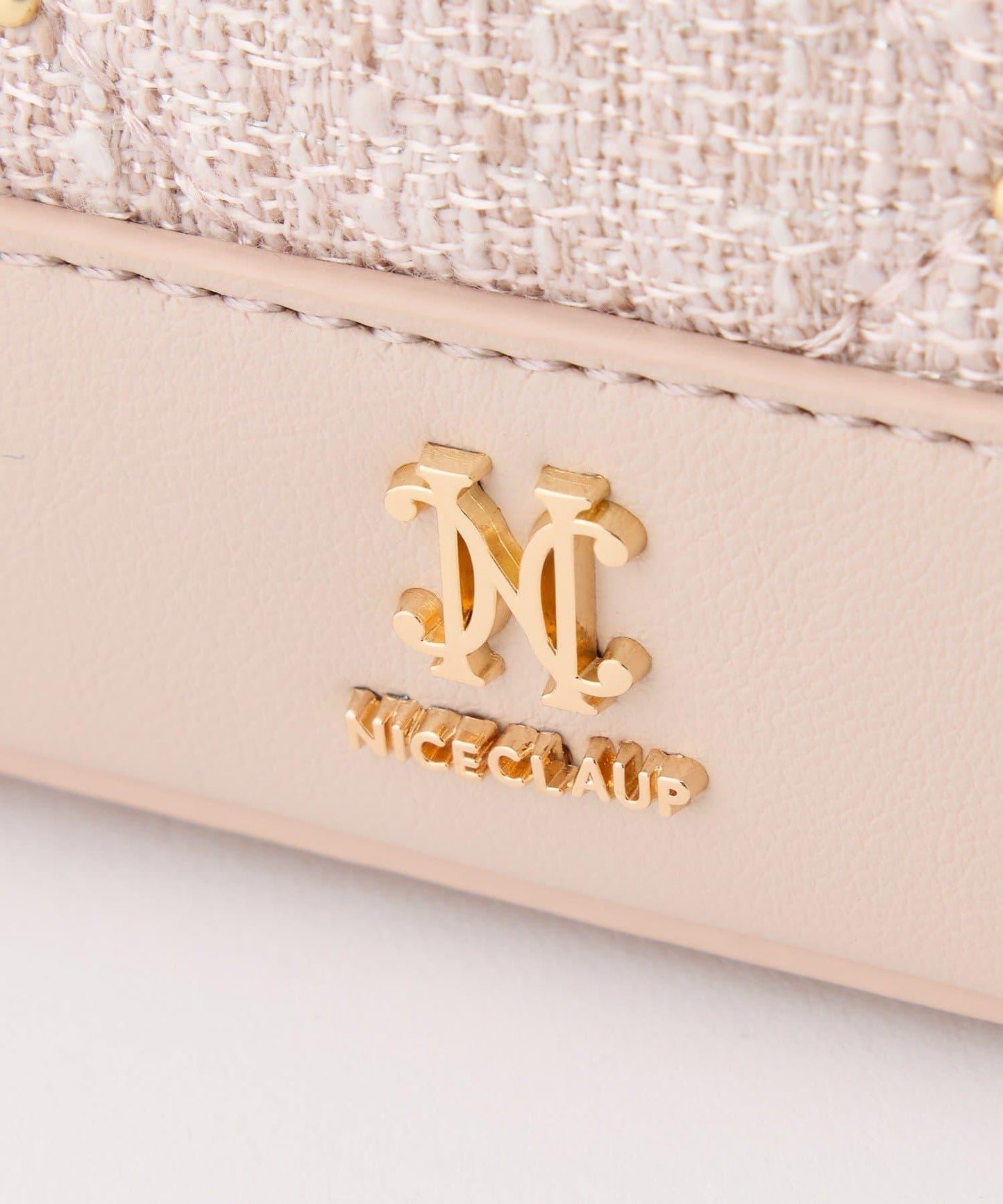 【HolidayCollection】寶石裝飾鉚釘手提包