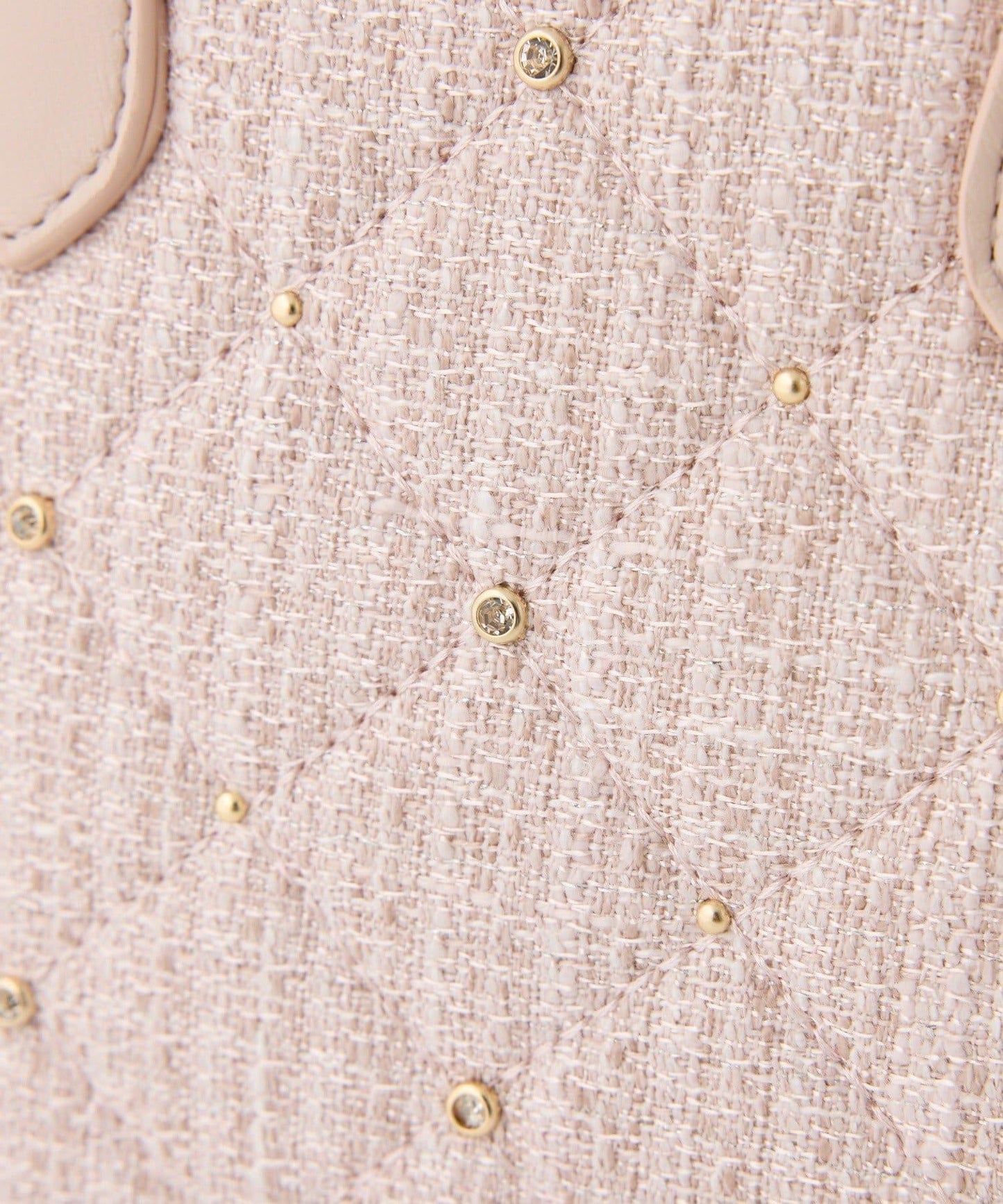 【HolidayCollection】寶石裝飾鉚釘手提包