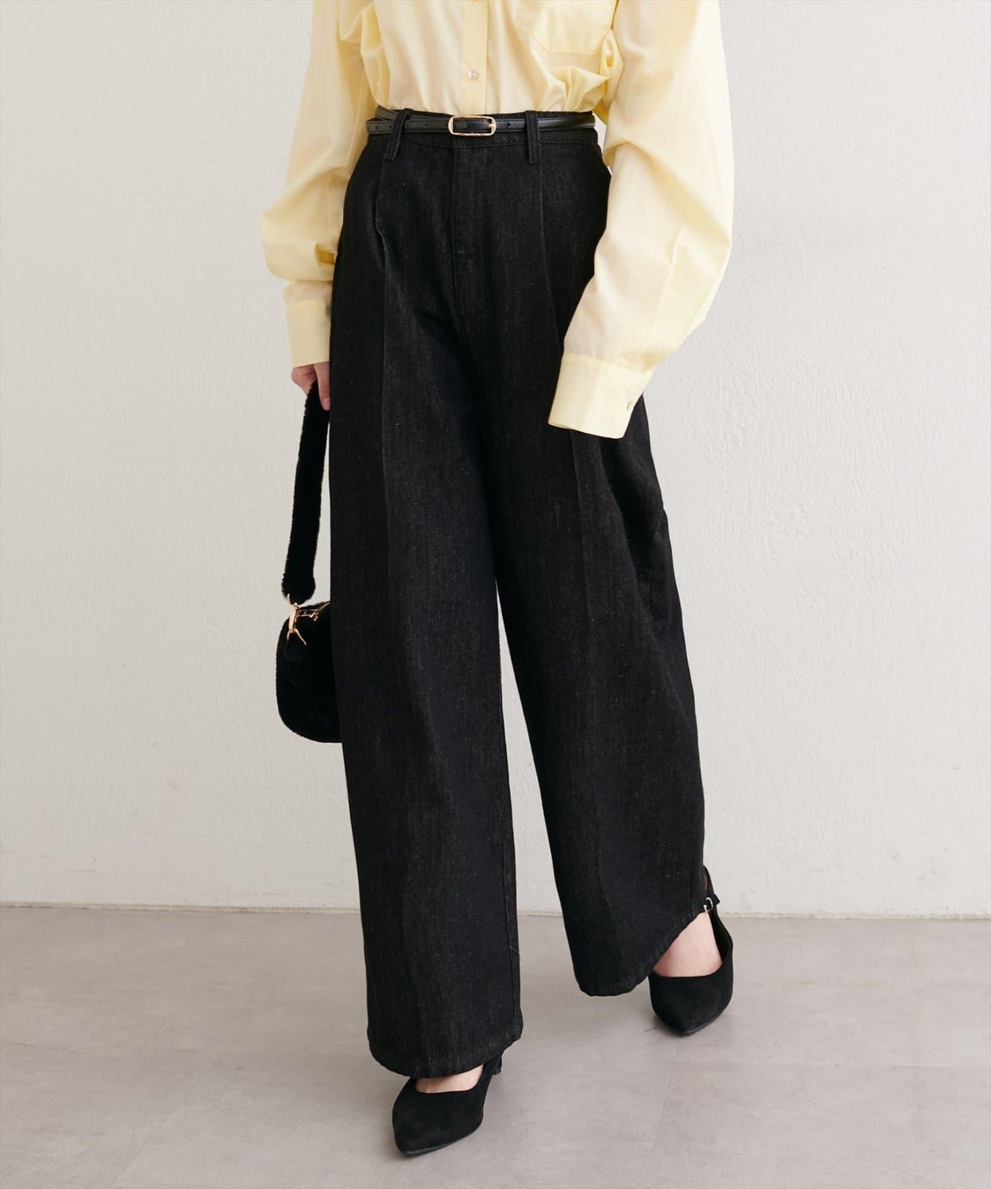 中縫壓線牛仔褲