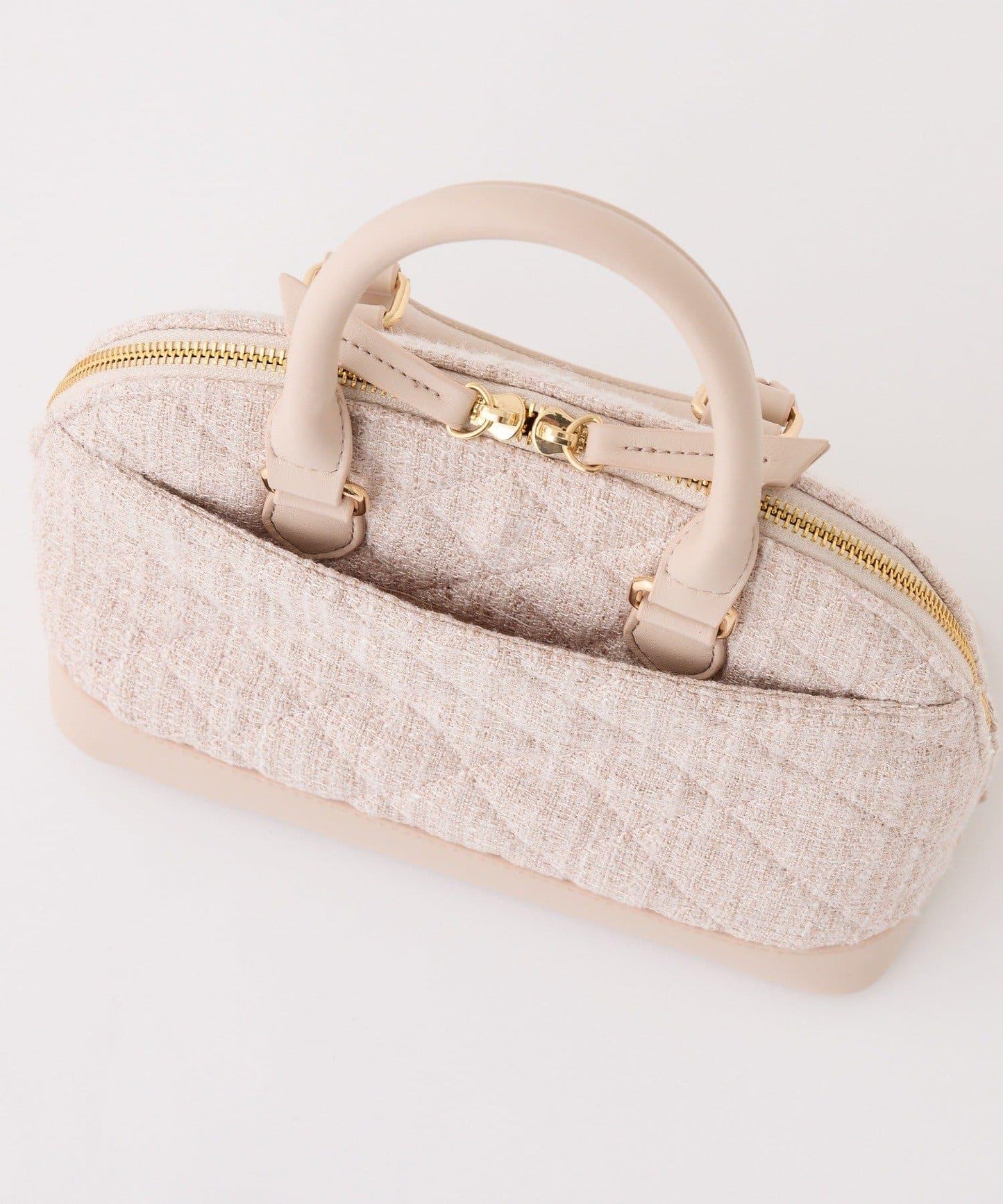 【HolidayCollection】寶石裝飾鉚釘手提包